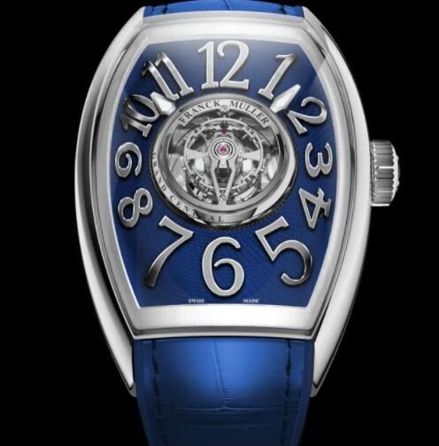 Franck Muller Grand Central Cintree Curvex Tourbillon Replica Watch CX 40 T CTR 5N AC blue